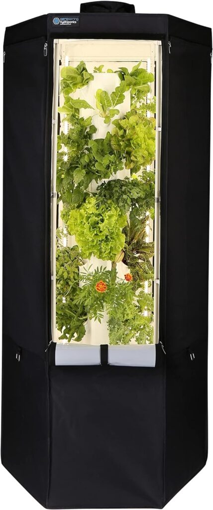 Aerospring 27-Plant Vertical Hydroponics Indoor Growing System - Patented Vertical Hydroponic Kit for Indoor Gardening - Grow Tent, LED Grow Lights  Fan - Grow Lettuce, Herbs, Veggies  Fruits