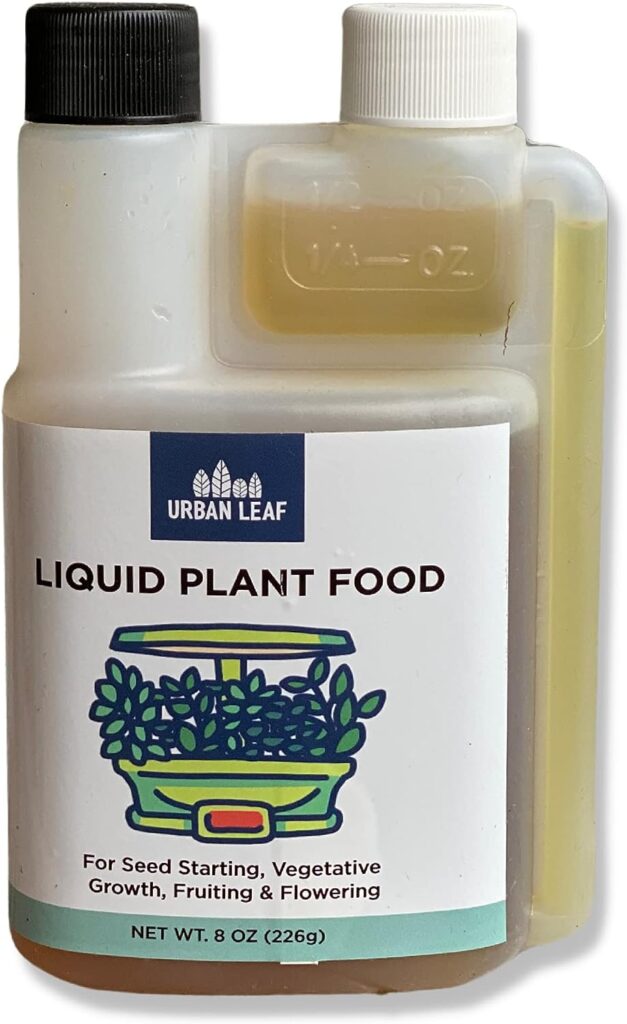 Liquid Plant Food Hydroponic Nutrients [8 oz] – Hydroponic Fertilizer with pH Stabilizer for Better Absorption – Easy-Pour, No-Drip Container – Plant Nutrients  Hydroponic Plant Food by Urban Leaf (Liquid Plant Food)