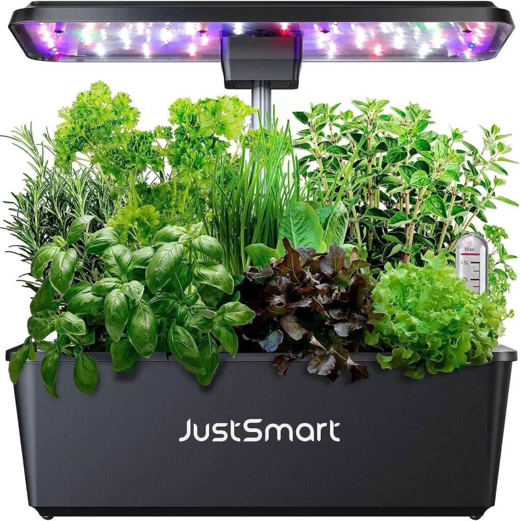Litake 12 Pods Hydroponics Growing System Indoor Garden with 36W 5 Color Full Spectrum 100 LED Grow Light, Indoor Growing System with Tweezers, Automatic Timer, Up to 23