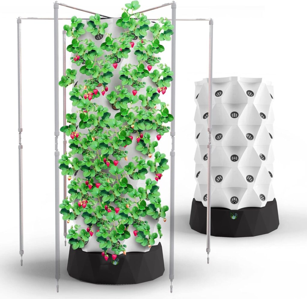 Nutraponics Hydroponic Systems - Aeroponic Tower Garden with LED Grow Lights - Hydroponics Growing System for Indoor Gardening - Grow Herbs, Fruits  Vegetables