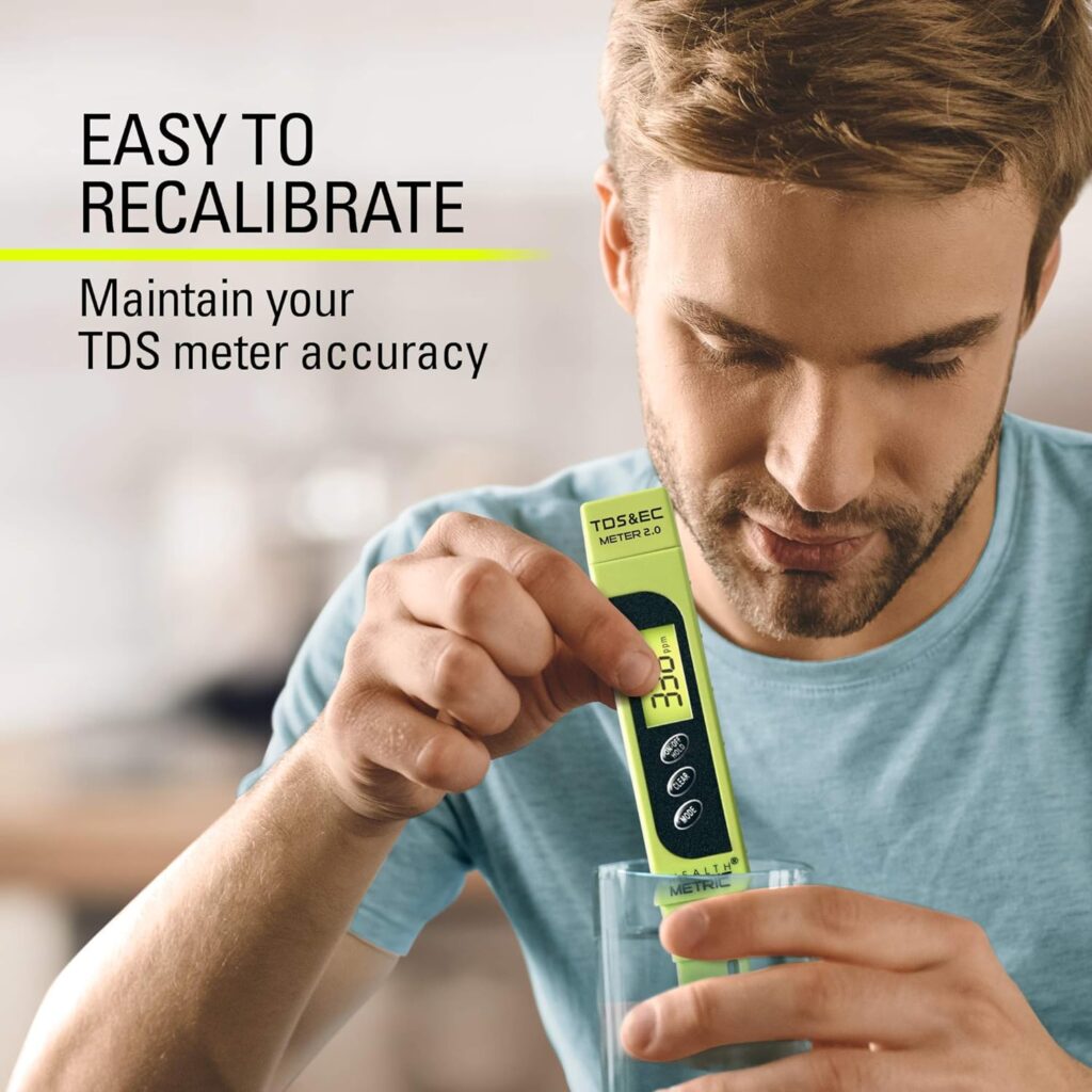 Professional TDS ppm Conductivity Meter - Quick and Easy EC TDS and Temperature Test Pen | 0-9999 ppm with ± 2% Accuracy | Perfect 3-in-1 Tester For Ro Water Aquarium Hydroponics Coffee Pool etc.