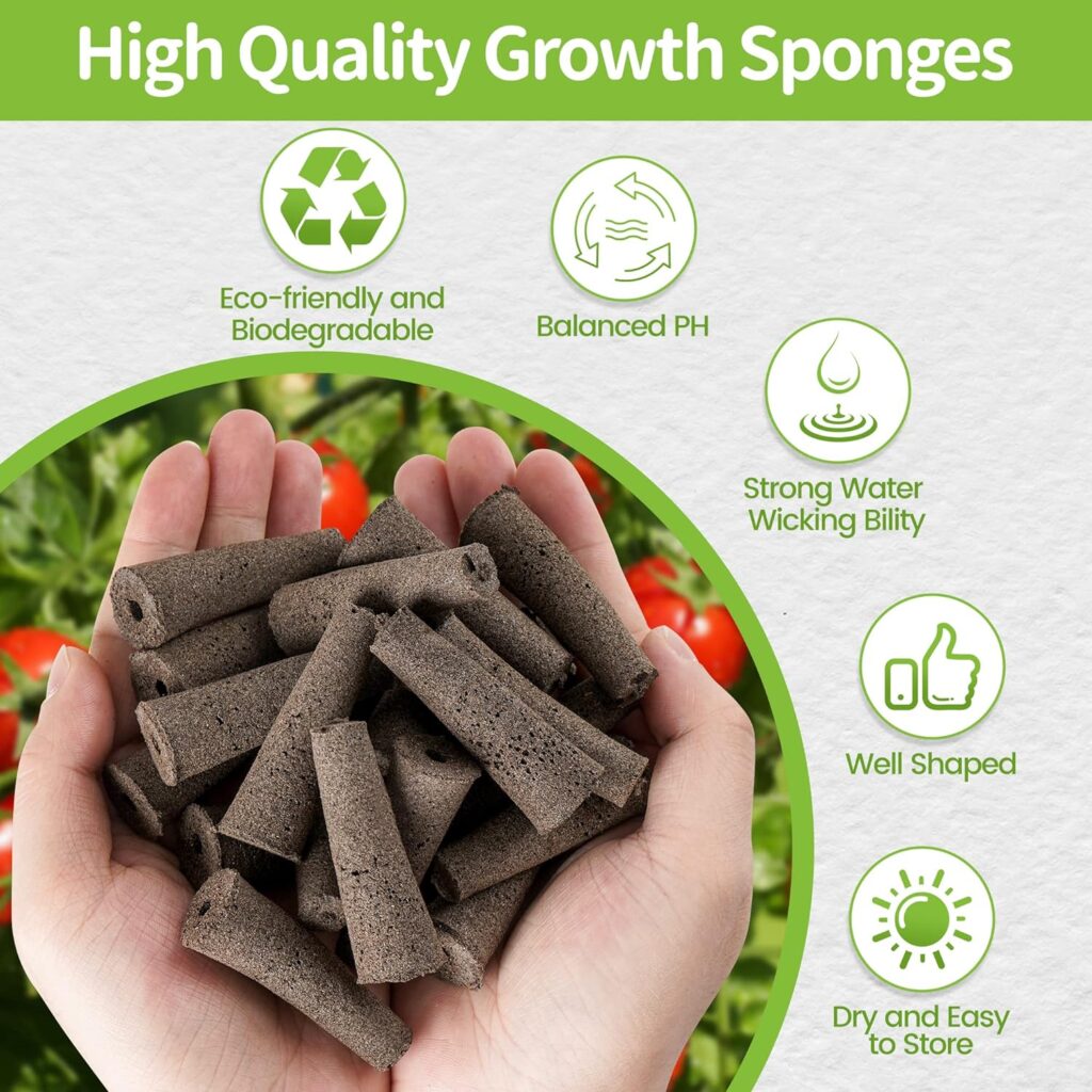 Amazon.com : Feyut Seed Pods Kit for AeroGarden, 30pcs Grow Sponges Replacement for Most Hydroponics Growing System Seed Pods, Root Growth Sponge, Seed Starter Pods with AB Solid Nutrient, 1 Tweezers, 10 Tags : Patio, Lawn  Garden