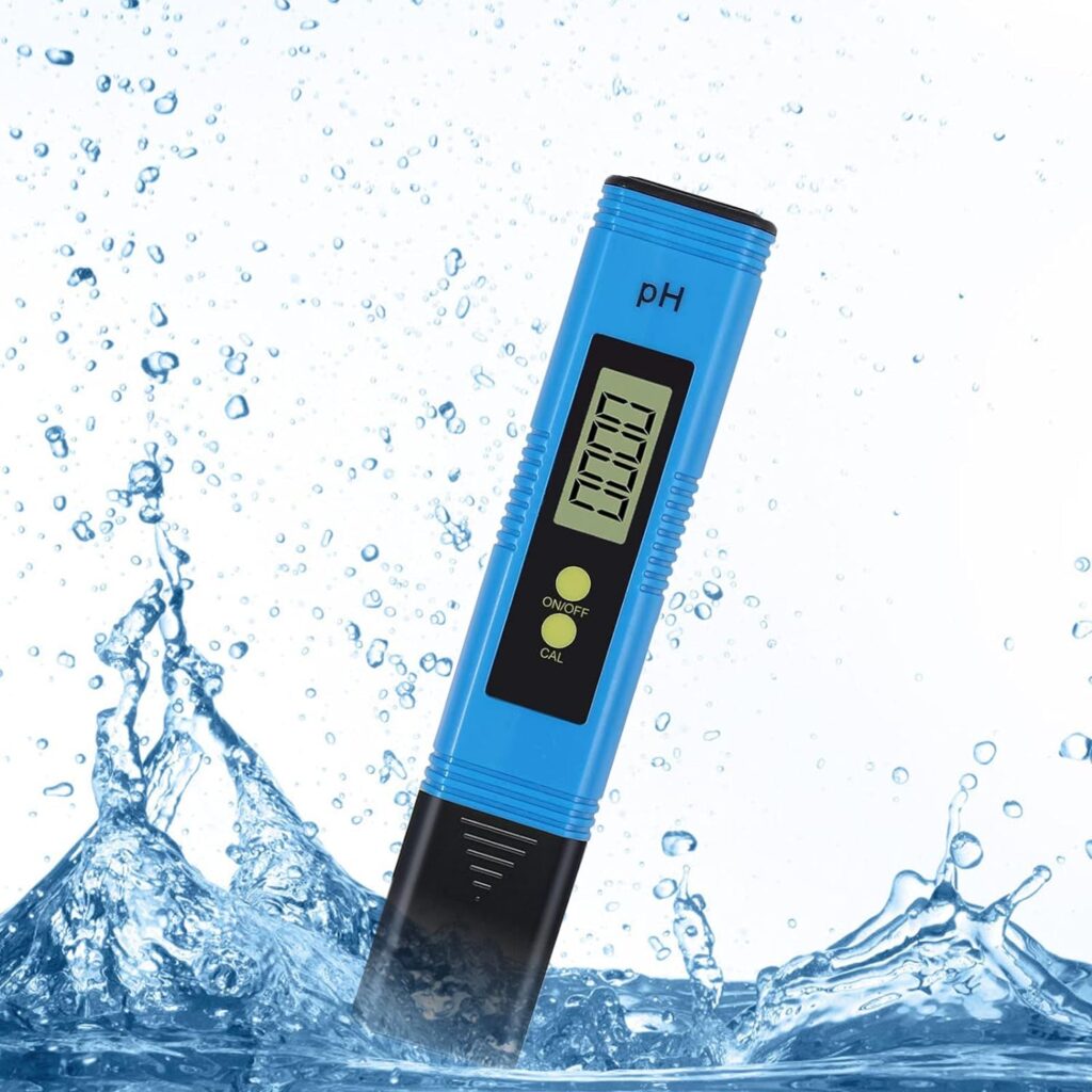 Petiddy PH Meter for Water Hydroponics, Digital PH Tester Pen 0.01 High Accuracy Pocket Size with 0-14 PH Measurement Range for Household Drinking, Pool and Aquarium