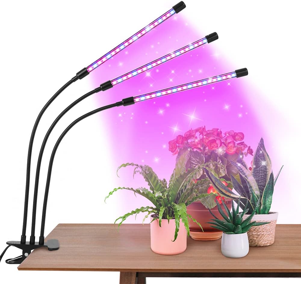 Protomont TECHNOLOGIES Plant Light for Indoor Plants,Grow Lights for Indoor Plants Full Spectrum 3/9/12H Auto ON/Off Timer Plant Grow Lights Indoor Dimmable Levels