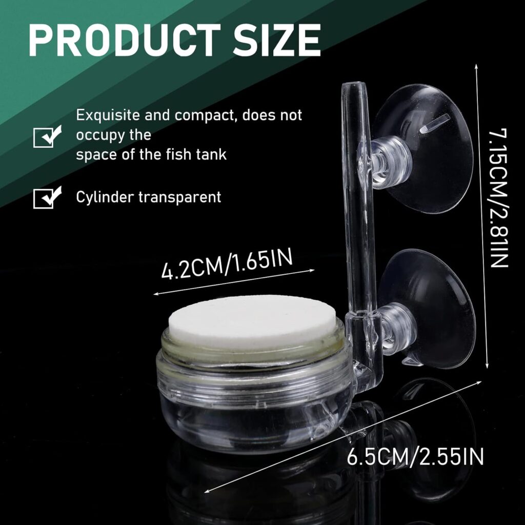 TIESOME Aquarium Air Stone Fish Tank Nano Bubble Stone Kit, with Control Valve Quiet and Suckers Super High Dissolved Oxygen Diffuser Makes Super Tiny Bubbles for Fish Tank and Hydroponic