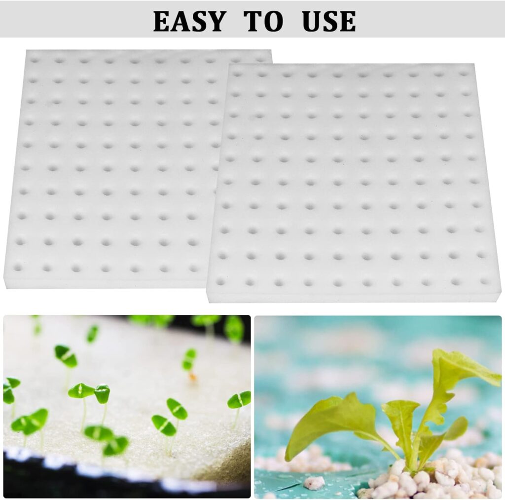 XIDAJIE 400 Pcs Hydroponic Sponges Planting Gardening Tool Soilless Cultivation Seedling Sponges Cultivation Sponge Greenhouse for Small Bud Growth  Grow Seedlings