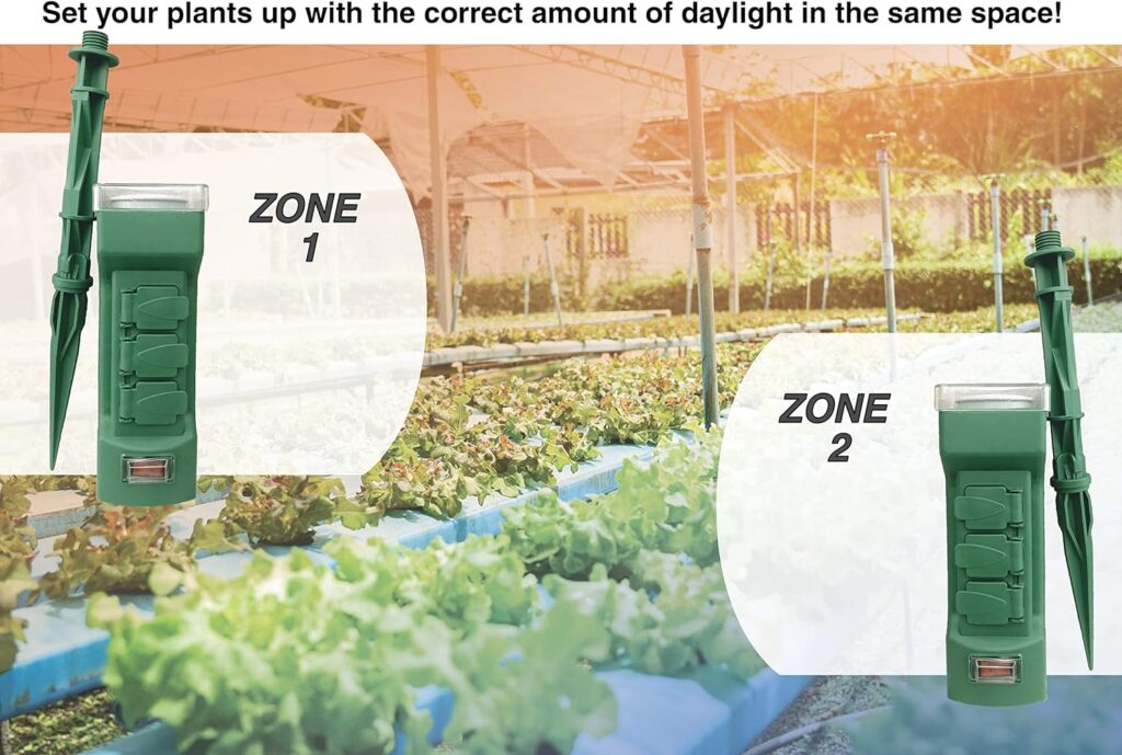 Miracle LED 2-Time Zone Hydroponics Indoor Growing System - Includes 8 Absolute Daylight Plus Full Spectrum 150W Replacement Grow Lights  2 4-Socket Corded Fixture with 2 SproutMatic Timers