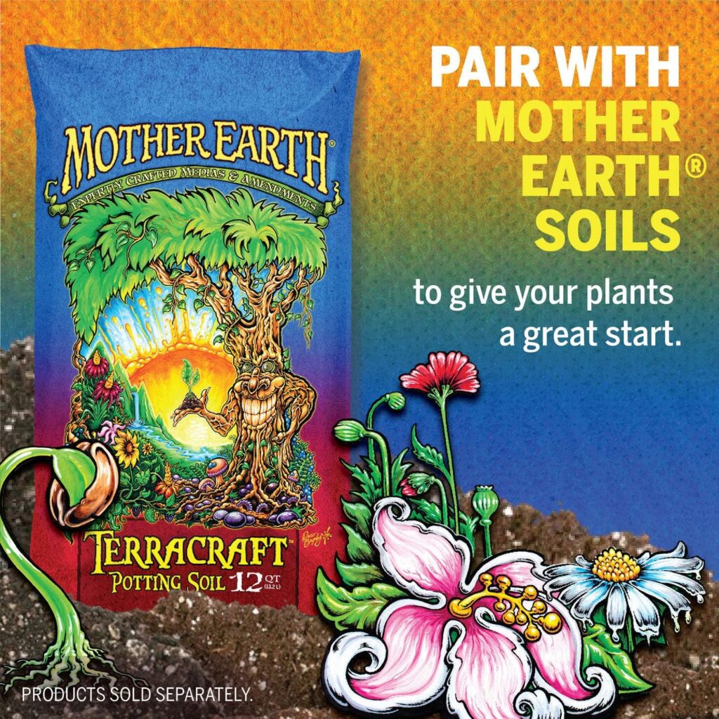 Mother Earth Root Down Plant Starter Mix 3-6-3 Granular Plant Fertilizer Supplement For Transplants And Starts, 4.4 lb