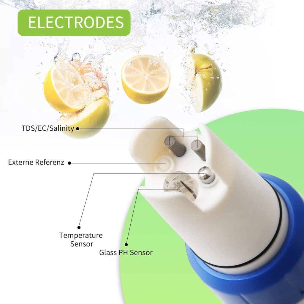 RCYAGO PH Meter, Digital 7 in 1 PH/TDS/EC/ORP/S.G/Salinity/Temp Meter with ATC, 0.01 Resolution High Accuracy PH Tester for Drinking Water, Hydroponics, Fish Tank, Aquarium, Swimming Pool