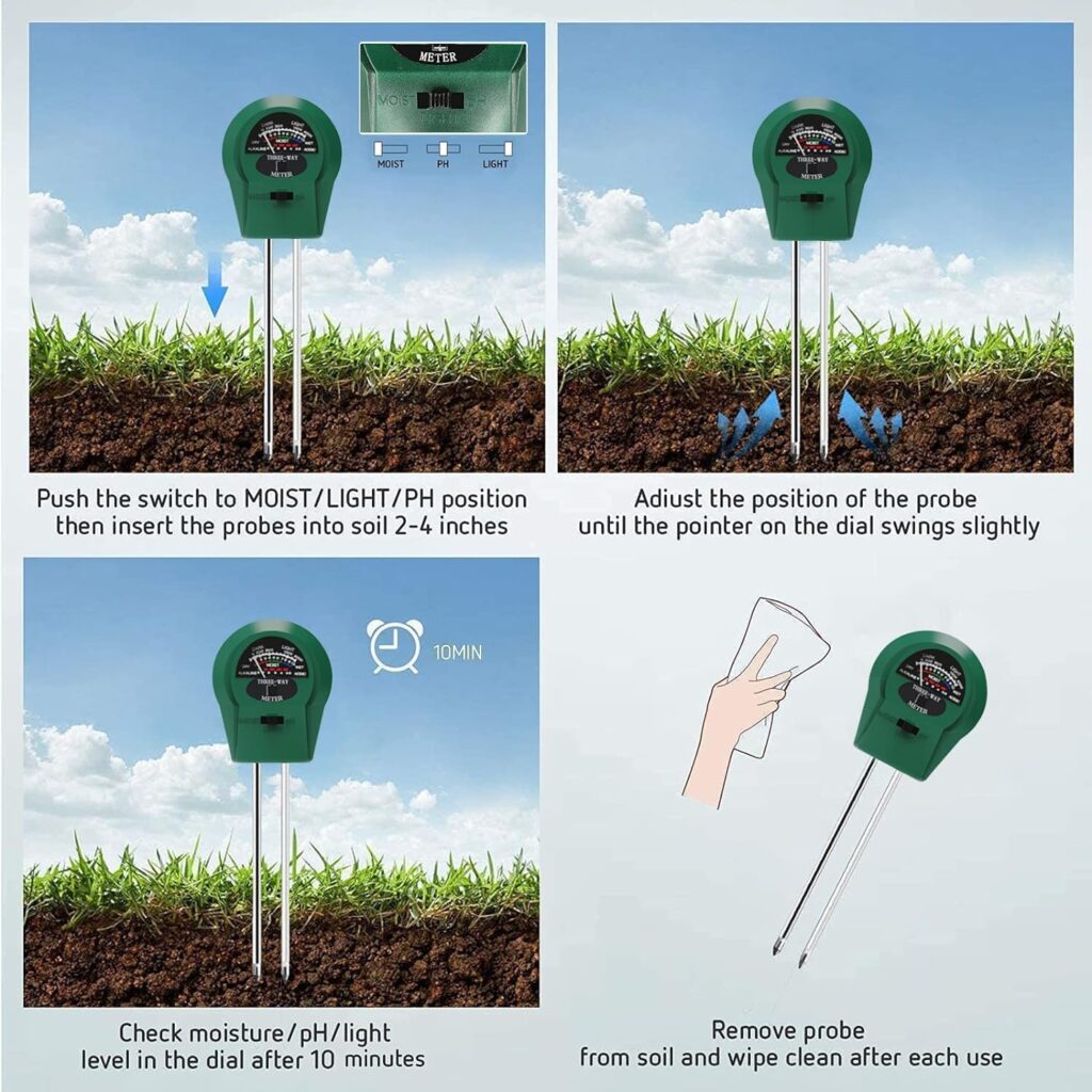 ANTUGLBAR 3 in 1 Soil PH Tester PH Meter, Soil Meter Moisture Meter Combo, TDS PPM Meter PH/EC Tester Digital Kit for Home Water, Hydroponics, Plants Garden Soil and Aquarium Use