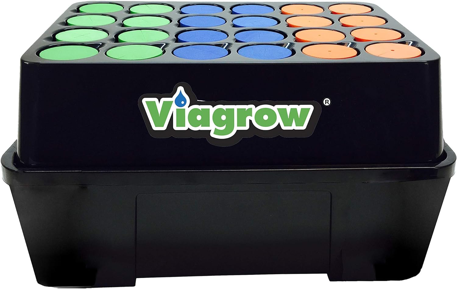 Viagrow VCLN24 Clone Machine 24 Site Aeroponic Hydroponic System, Single, Black