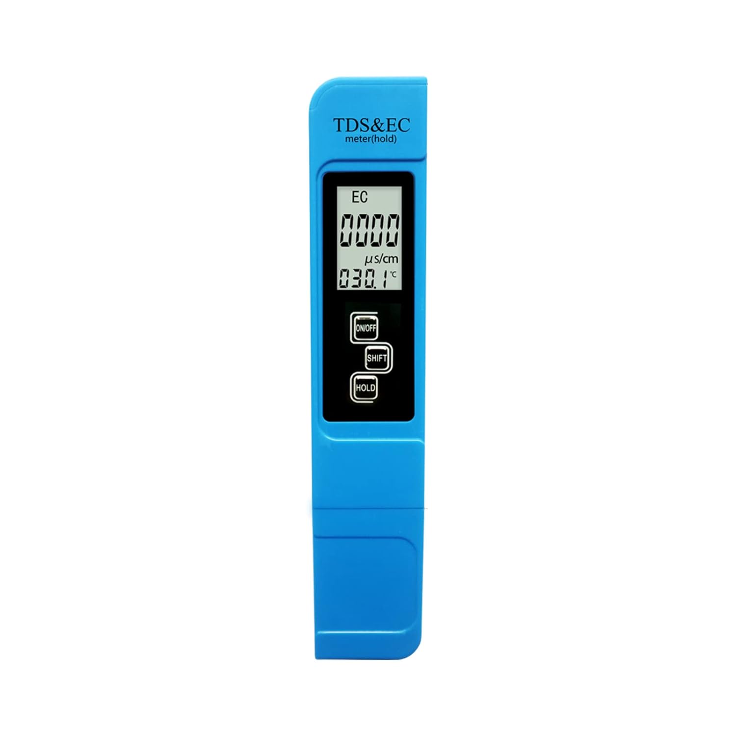 Zalengine TDS  EC Meter for Hydroponics, Household Drinking, Swimming Pool, Aquarium, Aquaculture, Lab - TDS EC Temp 3 in 1, TDS Meter, EC Meter, Digital Water Tester, 0-9999ppm, 0-9999μS/cm (Blue)