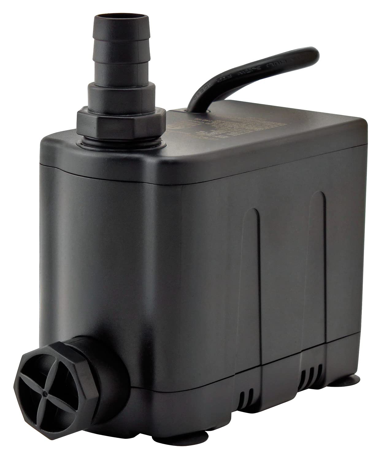 EcoPlus Convertible Bottom Draw Water Pump 730 GPH - Submersible Applications Only, Ideal for Hydroponics