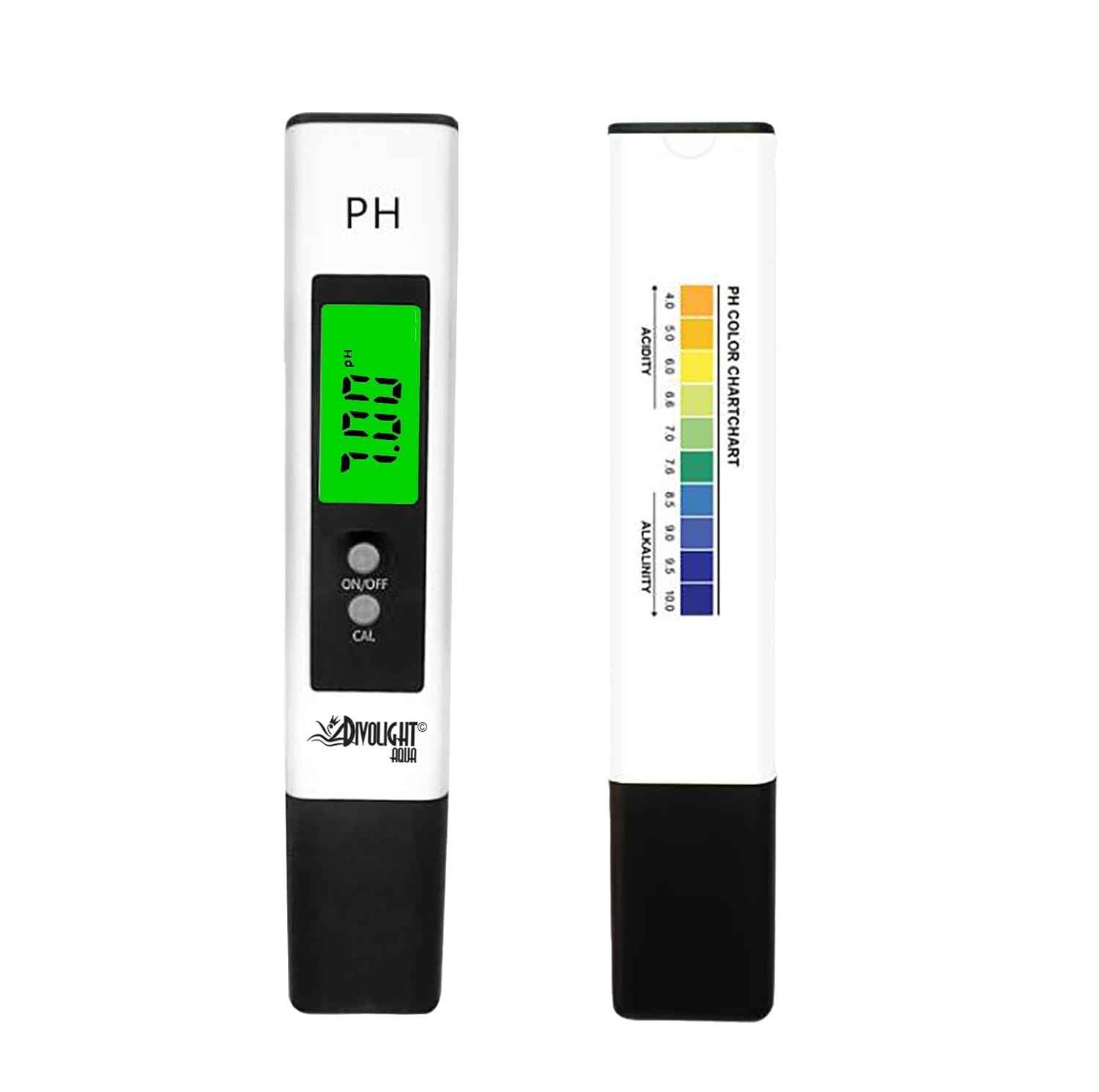 Water Tester PH Meter, Digital PH Meter 0.01 PH High Accuracy Water Quality Tester with 0-14 PH Measurement Range for Household Drinking, Pool and Aquarium Water PH Tester Design with ATC