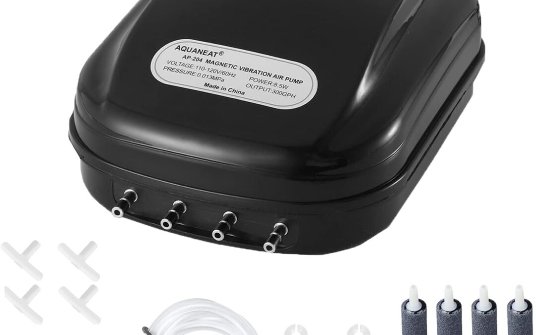 AQUANEAT Aquarium Air Pump 300GPH Review