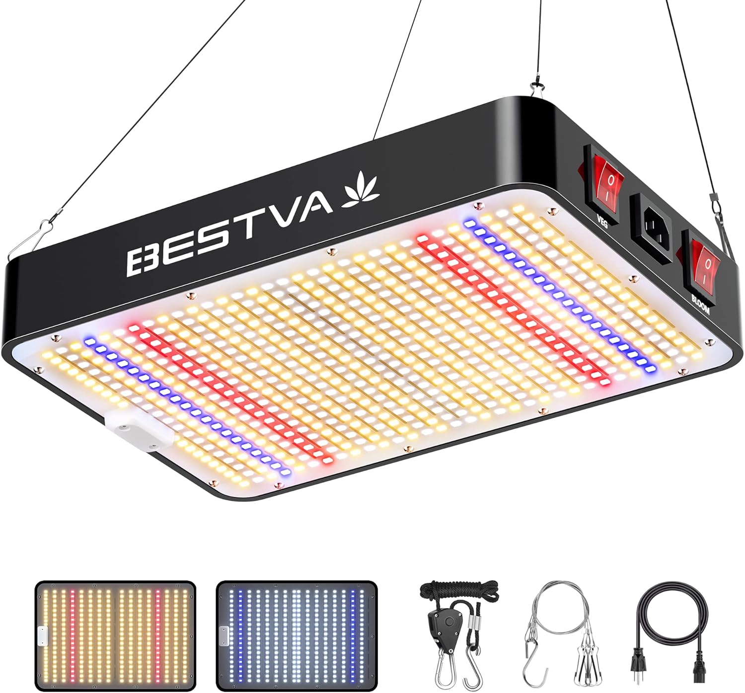 BESTVA 2024 Newest Upgrade 1000W Led Grow Light 3x3ft Coverage with High yield Diodes Full Spectrum LED Grow Lights for Indoor Plants Greenhouse Veg Bloom Light Hydroponic Grow Lamp BESTVA 2024 Newest Upgrade 1000W Led Grow Light 3x3ft Coverage with High yield Diodes Full Spectrum LED Grow Lights for Indoor Plants Greenhouse Veg Bloom Light Hydroponic Grow Lamp