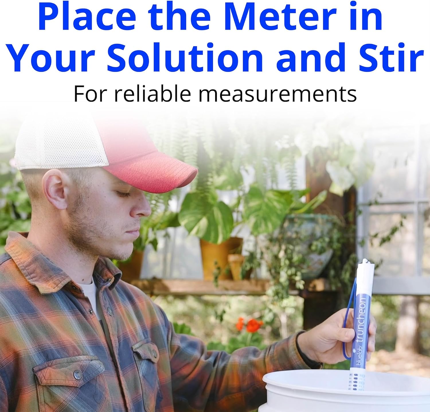 Bluelab TRUNCOMV2 Commercial Truncheon Nutrient Meter with Increased Measurement Range, Digital Conductivity (TDS, EC, ppm 500, ppm 700, CF) Tester in Water, Tool for Hydroponic System and Plant Grow