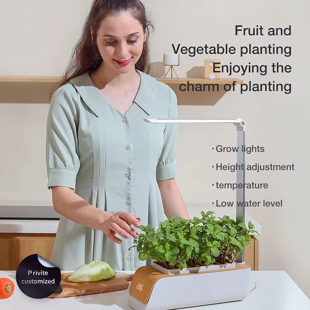 Hydroponics Growing System Indoor Herb Garden Kit with Grow Light Smart Garden for Home and Kitchen Indoor Plant Growing System