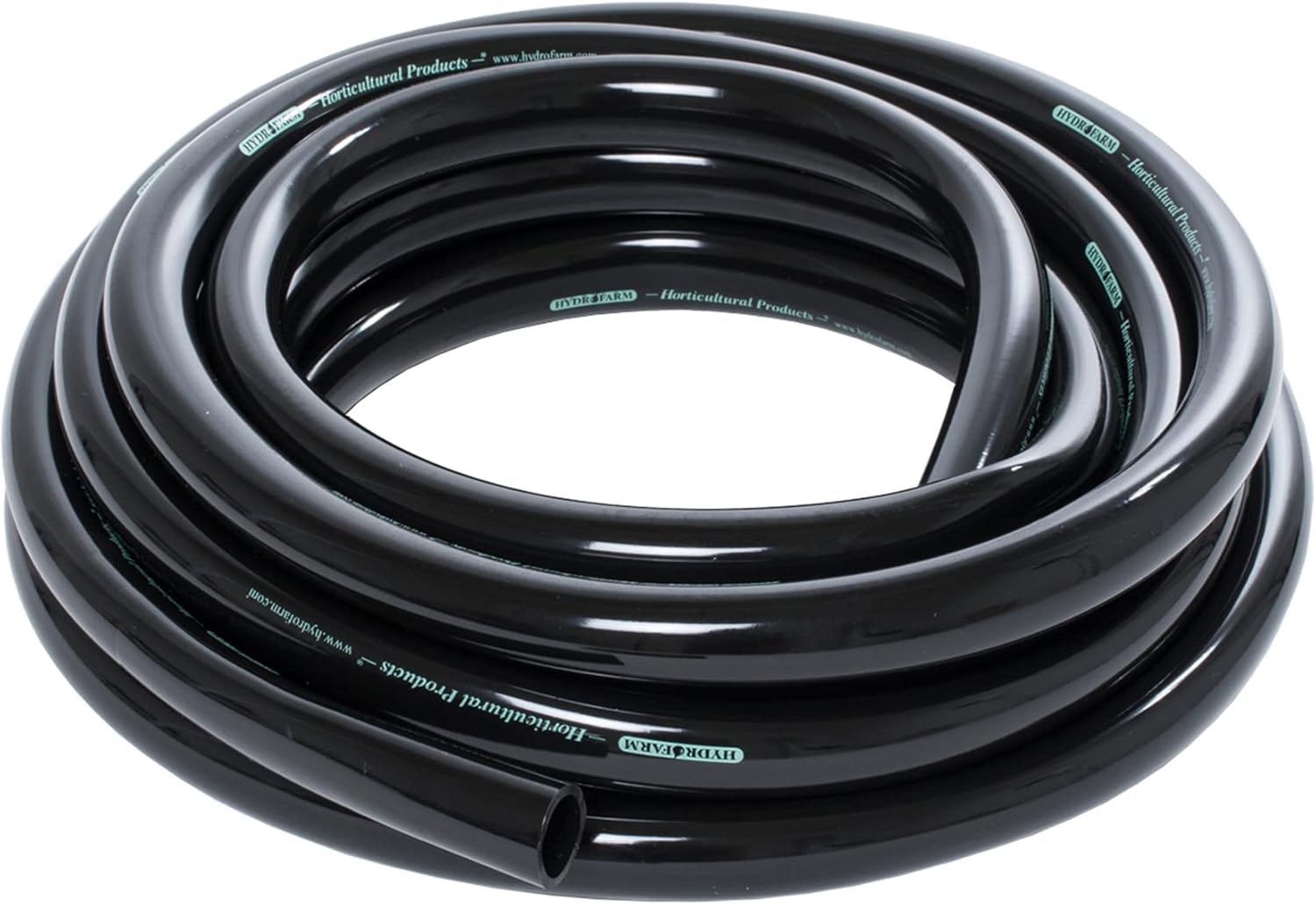 Active Aqua Hydrofarm 0.75 Inch Inside Diameter Vinyl Tubing for Indoor Vegetation Growing Hydroponic Irrigation Systems and Tanks, 25 Feet, Black