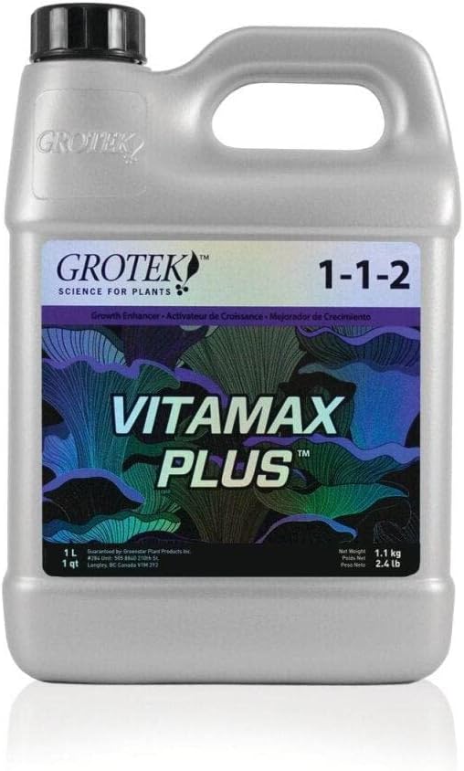 GROTEK GTVMP6010 1 Liter Vitamax Plus Hydroponic Nutrient 1L, Concentrate