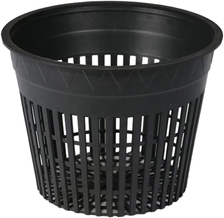 Hydro Crunch D94001113-24PC 5 Mesh Pot Set, 5-inch (24-Pack), Black