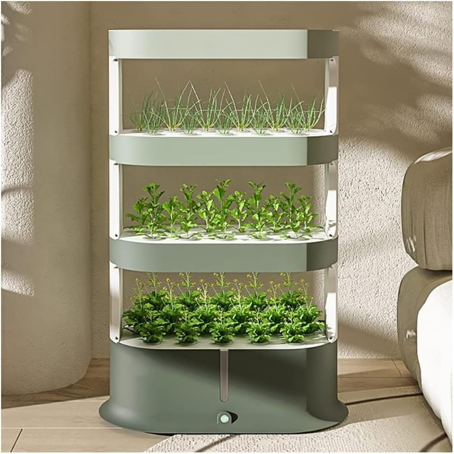 Hydroponics Tower, 48 Pods Garden Hydroponic Growing System, Aeroponics Grow Kit with Automatic Watering Grow Light and Timer Aquaponics Planting System Indoor Garden Planter