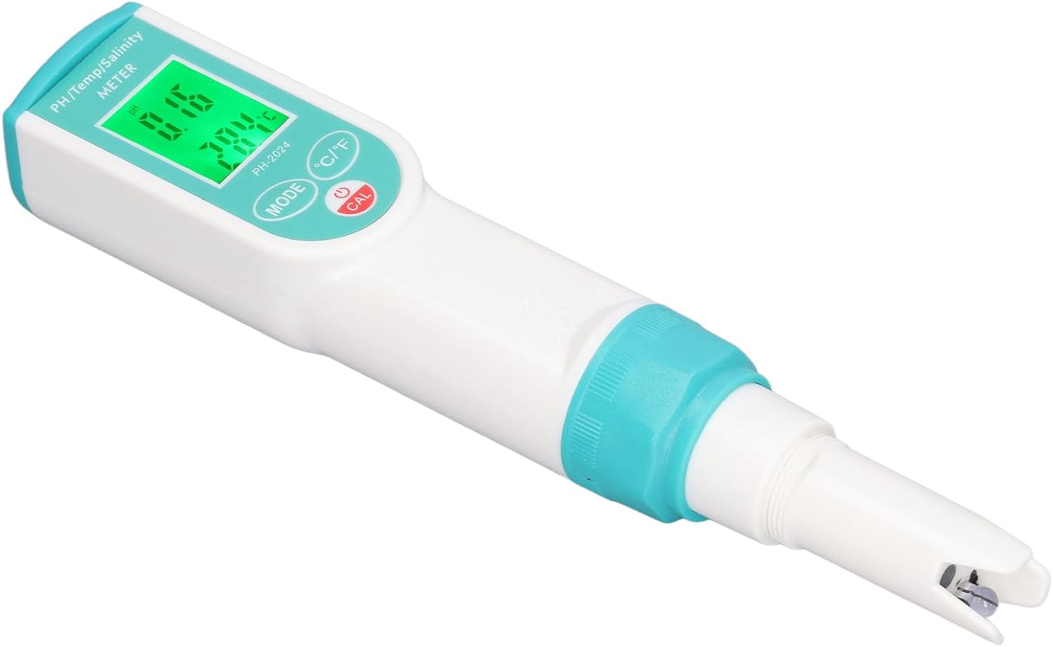 Luqeeg 3 in 1 Portable PH Salinity Temperature Tester High Accuracy IP65 Waterproof ATC Pen Type Digital Water Quality Meter, Water Tester for Drinking Water, Pool, Aquarium, Hydroponics