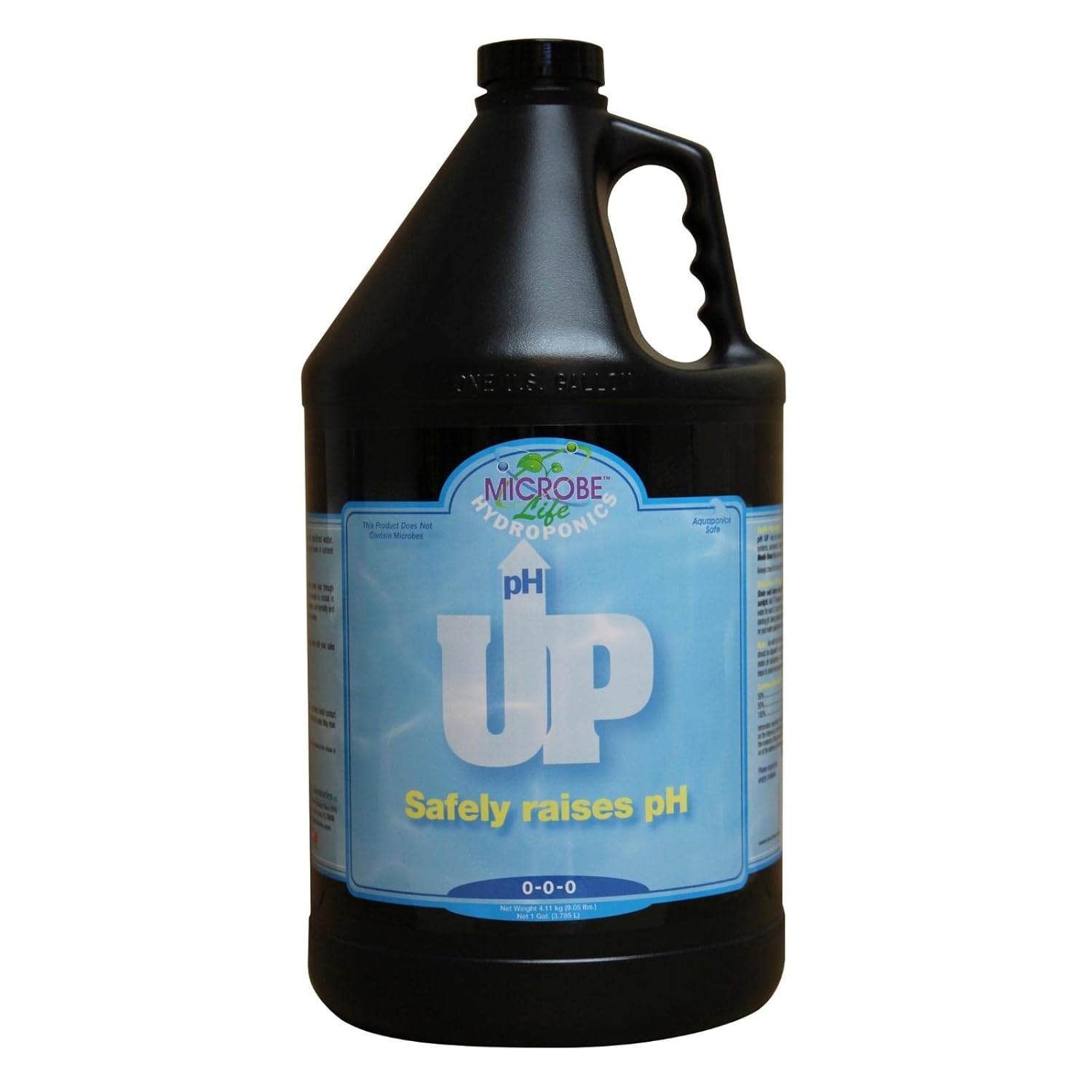 Microbe Life Hydroponics pH Up pH Control Liquid, Premium Buffering for pH Stability, Increases pH Levels, Use with Any Feeding Systems Including Hydroponics or Soil, 16 Ounces