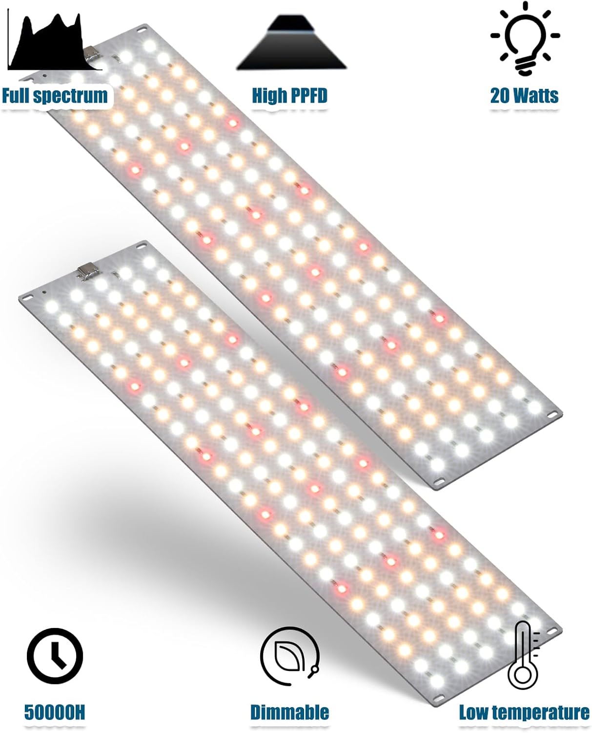 8Pcs LED Grow Lights for Indoor Plants 20W Full Spectrum Plant Light with Switch and Timer(4/8/12H) 3 Lighting Modes 10 Dimmable Brightness Grow Lamp for Germination Hydroponics (Warm White) 8Pcs LED Grow Lights for Indoor Plants 20W Full Spectrum Plant Light with Switch and Timer(4/8/12H) 3 Lighting Modes 10 Dimmable Brightness Grow Lamp for Germination Hydroponics (Warm White)