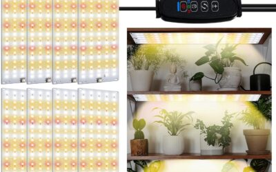 8Pcs LED Grow Lights Review