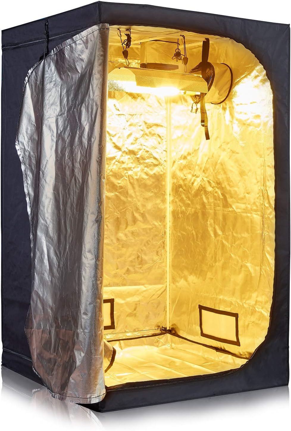 96x96x78 Indoor 600D Mylar Grow Tent Room Hydroponic System Greenhouse