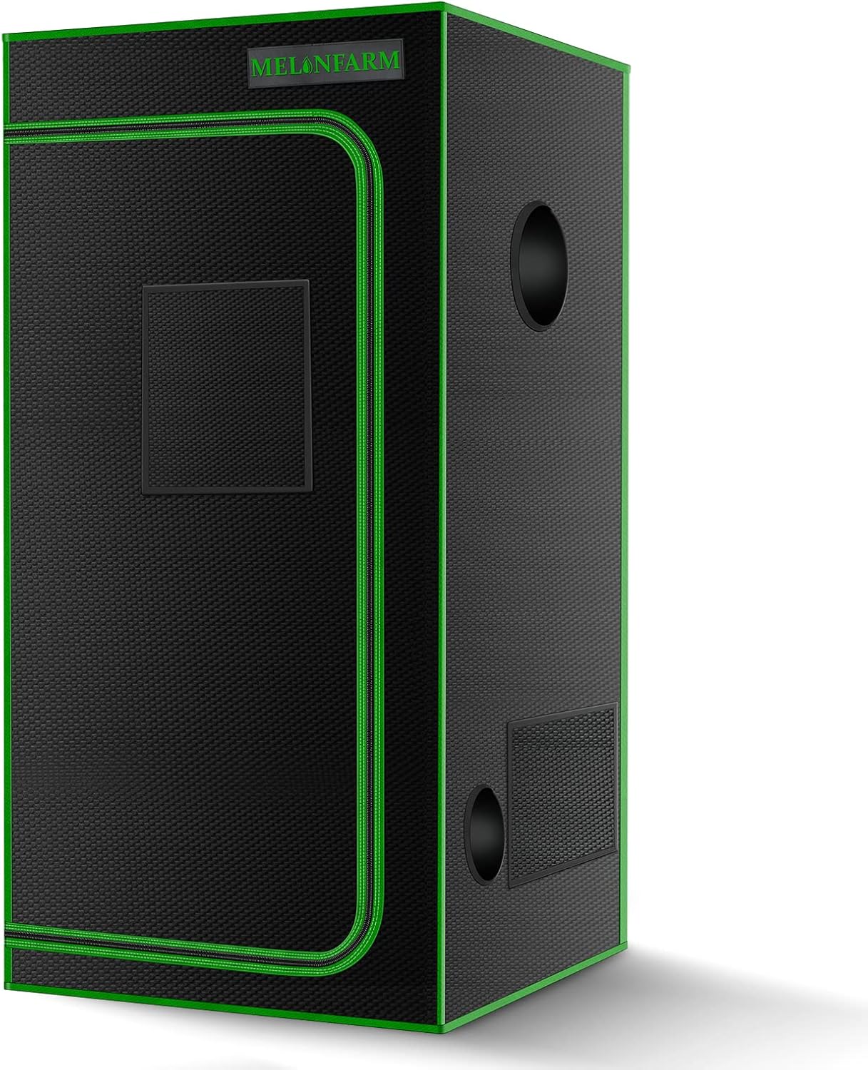 MELONFARM 2x2 Grow Tent, 24x24x48 High Reflective 600D Diamond Mylar Canvas with Observation Window and Floor Tray for Hydroponic Indoor Plant Growing