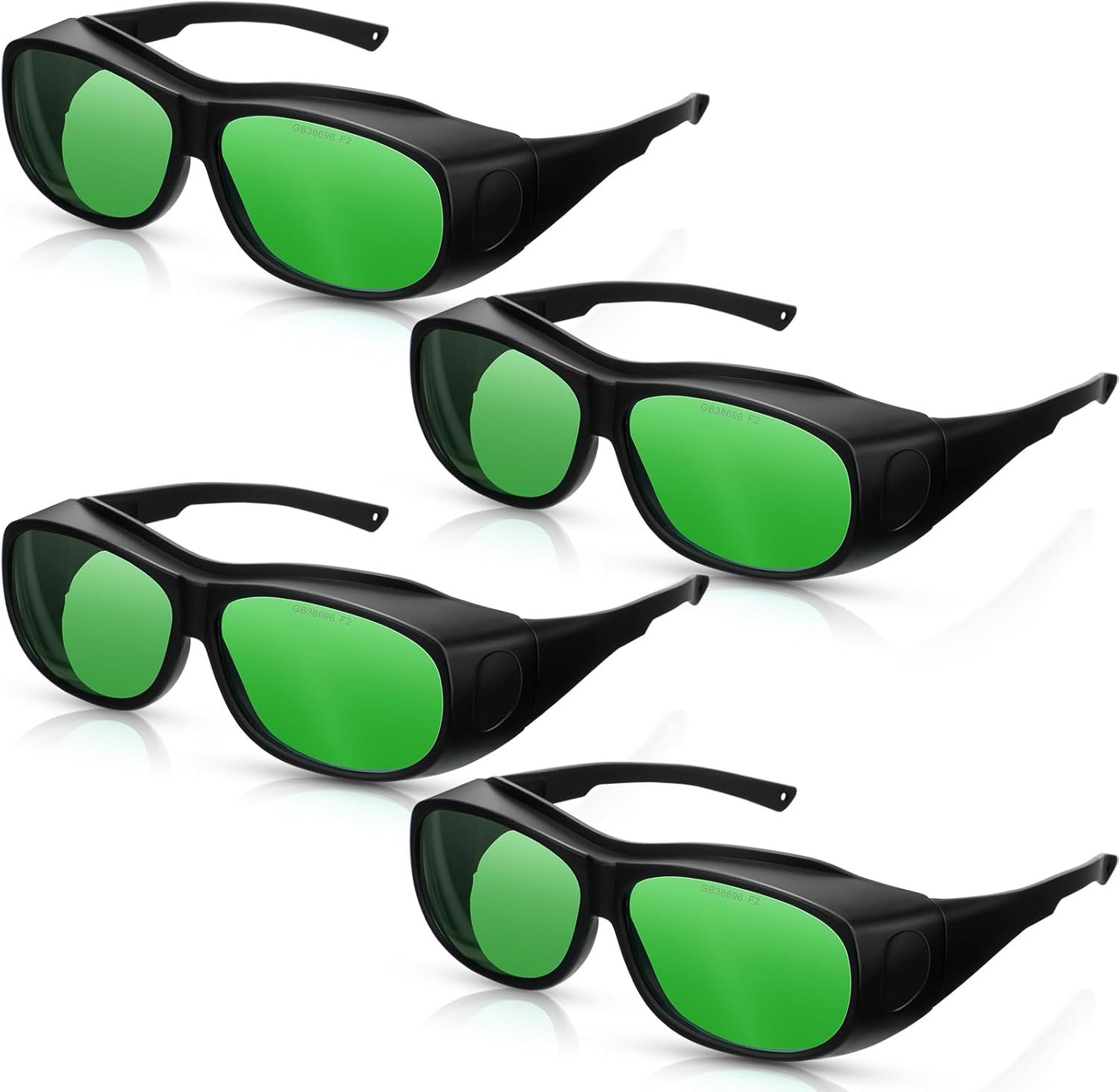 4 Pcs LED Grow Room Glasses for Indoor Hydroponics Intense Grow Light Visual Eye Protection, Anti UV Safety Goggles