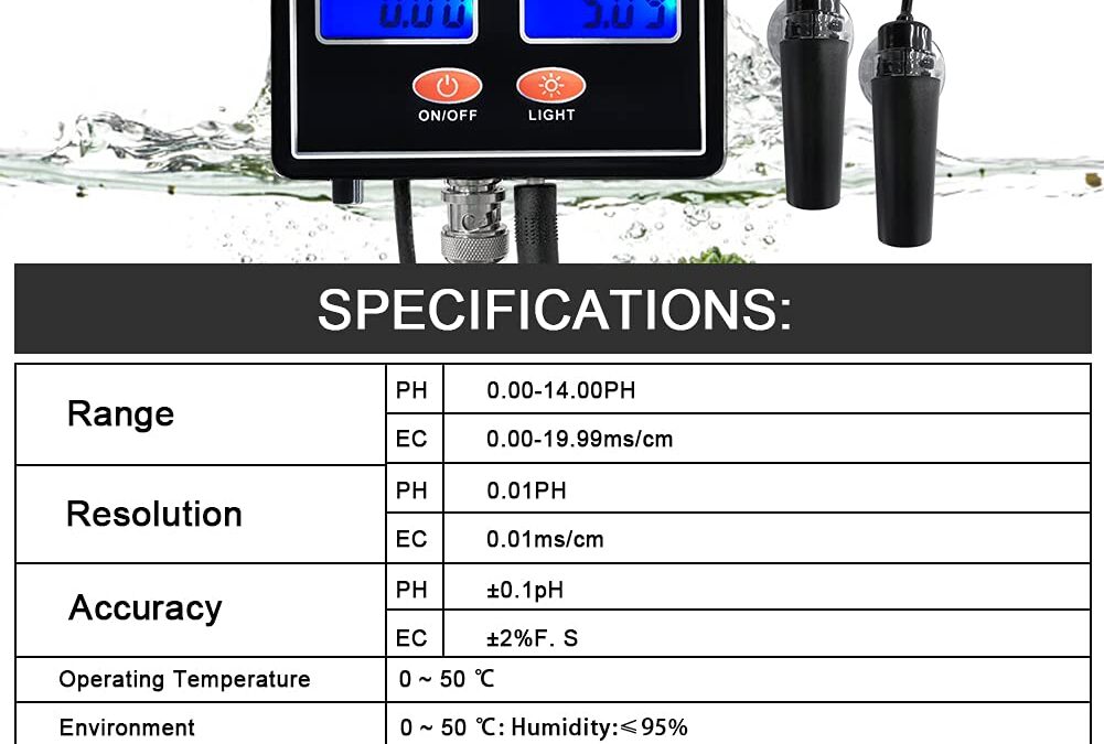 2 in 1 pH/EC Conductivity Meter Review