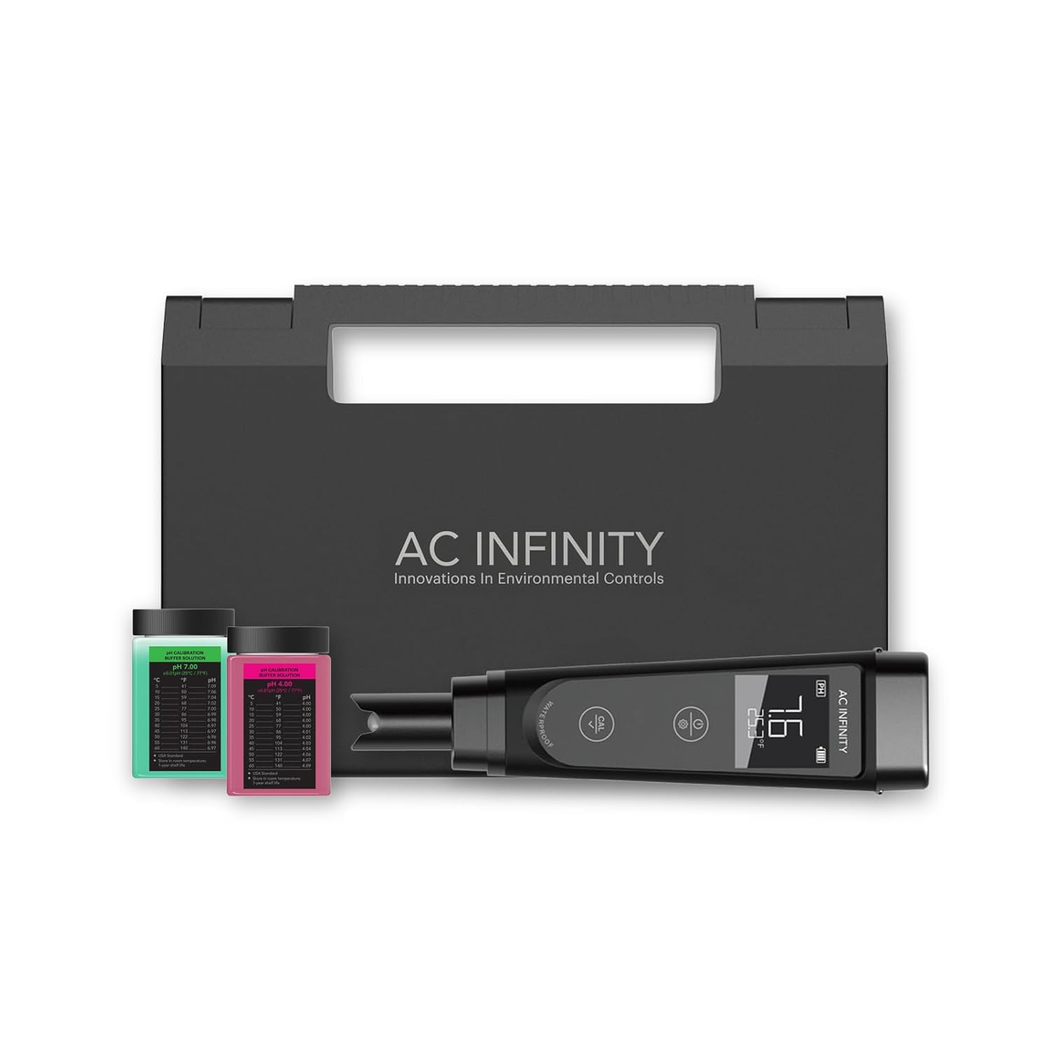 AC Infinity pH Meter Kit, High Precision Digital pH Pen with ±0.1 pH Accuracy, Nutrient Test pH Meter for Water Hydroponics Plants, Gardening, Aquariums, Swimming Pools