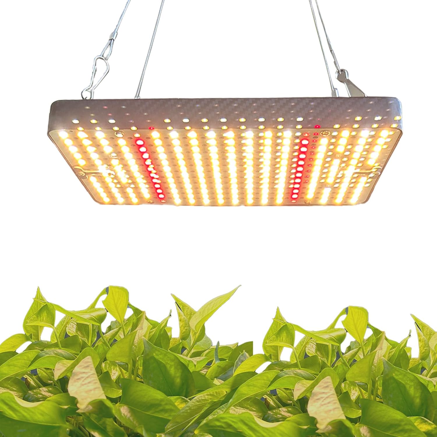 Plant Grow Light for Indoor Plants, LED Full Spectrum Grow Lights with On/Off Switch, Growing Light with Lamp Connection Function for Indoor Plants/Greenhouse/cannabls/Seedi Starting