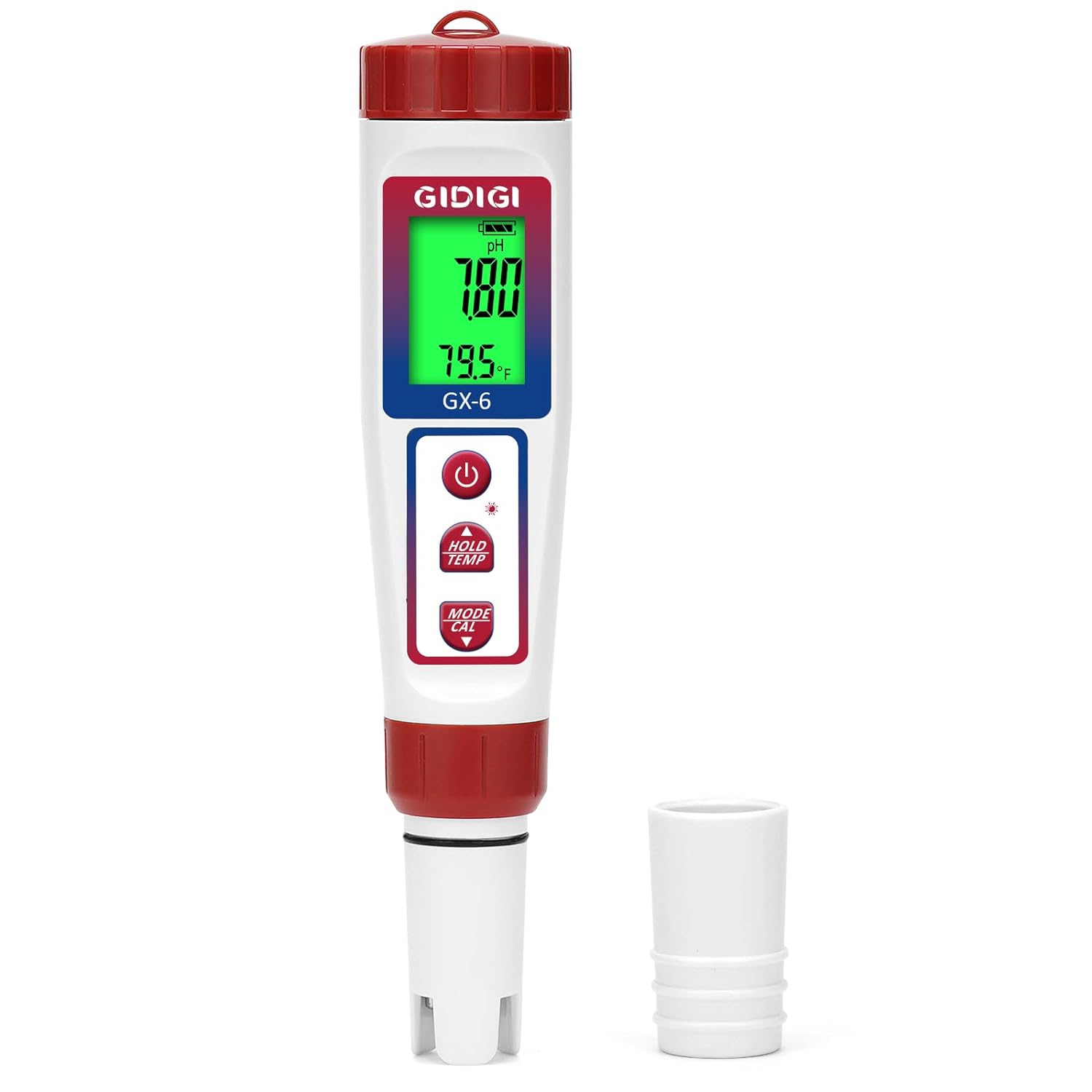 Digital pH Salinity Tester, 6 in 1 Salt pH TDS EC Temp ORP Meter, Multifunction pH Tester for Aquariums Pools, Spa, Hot Tub, Hydroponic, Drinking Water, Home Brewing etc