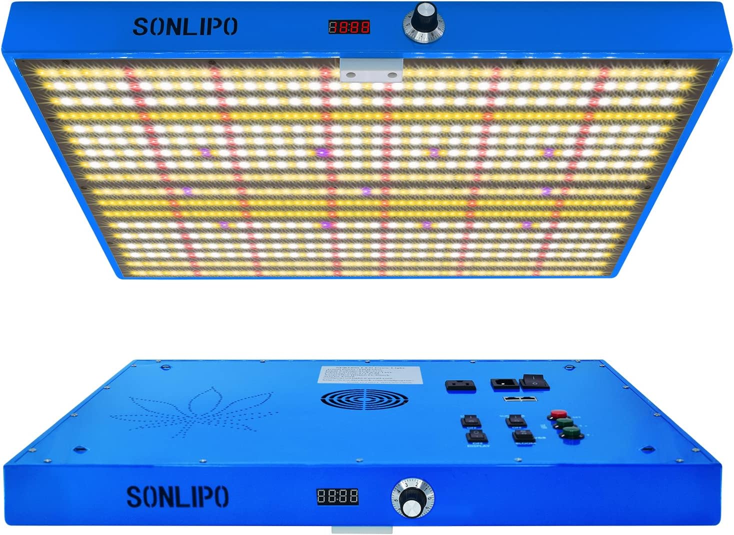 240W LED Grow Light, 4x4 ft Coverage, Dimmable Full Spectrum,Timers,Daisy Chain Veg  Bloom Plant Growing Lamps for Indoor Growing Hydroponic Sunrise Sunset Grow Lights,High Yield PPFD …