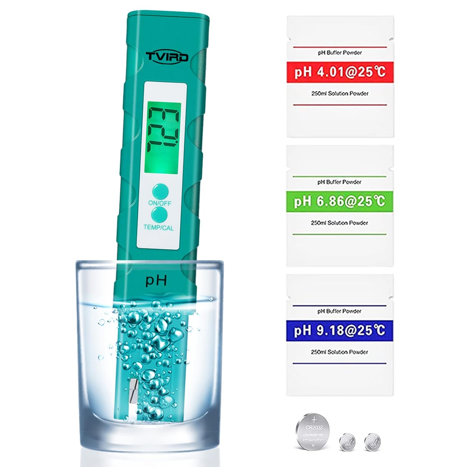 Digital PH Meter,0.01 High Accuracy PH Meter,4 in 1 Set with TDS PH EC Temperature,0-14 PH Measurement Range,Water Quality Tester for Hydroponics,Aquariums,Drinking Water,Pool