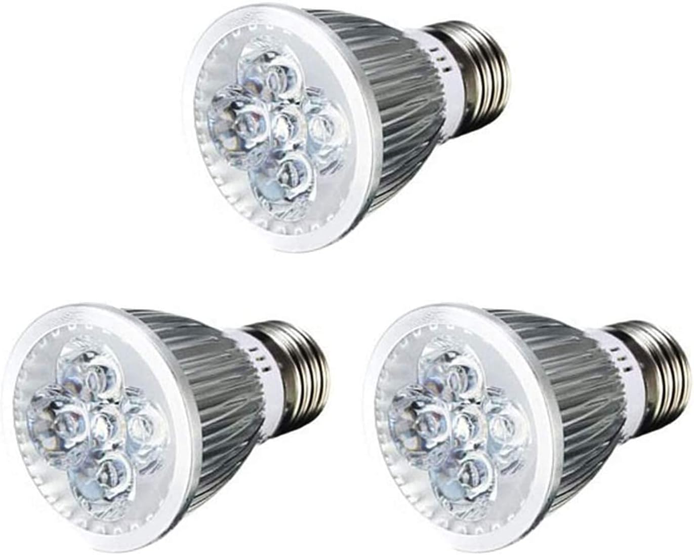 3 Pack LED Grow Light Bulb for Indoor Plants, 5W E27 Growing Light Red Blue Light Grow Lamp Bulb with Plane Cover, Plant Light Bulb for Greenhouse Hydroponic Succulents, 85-265V