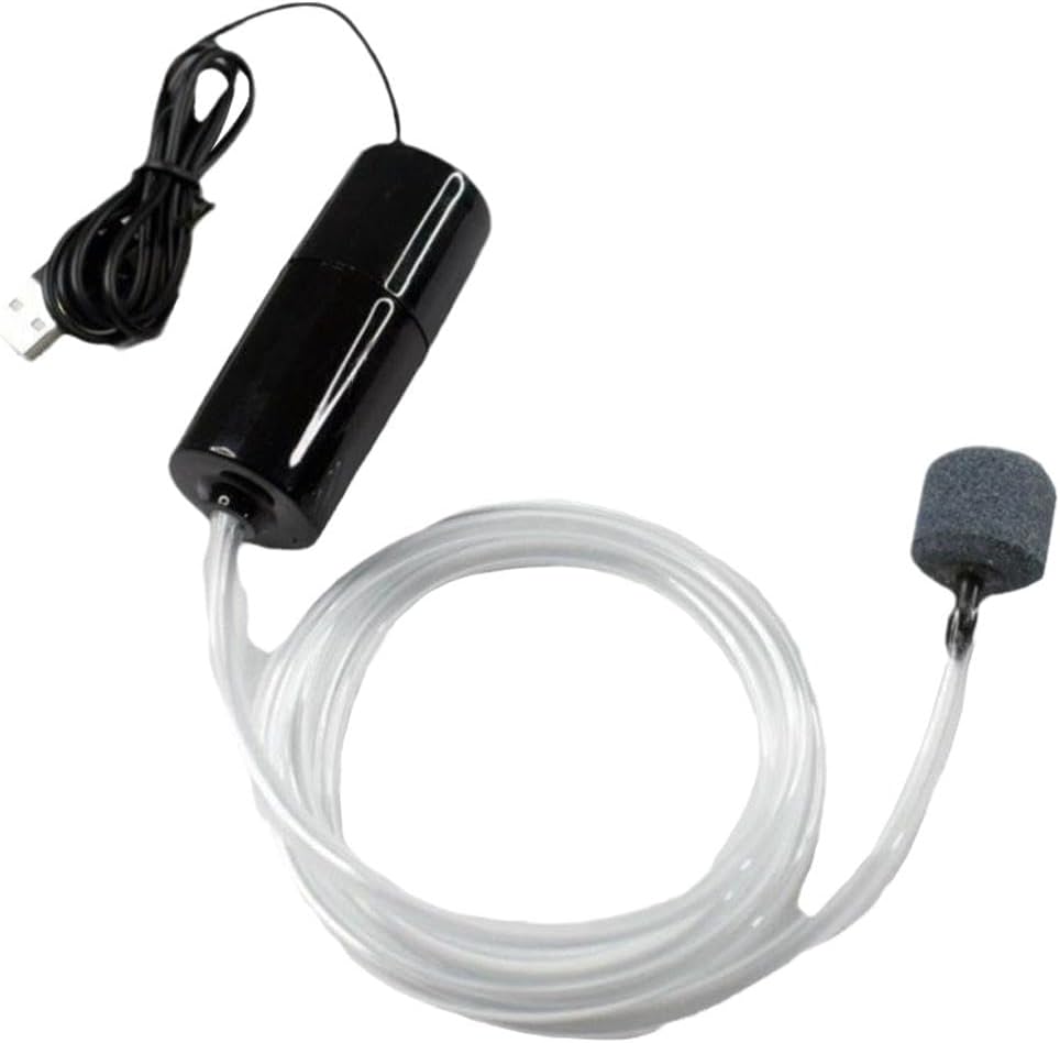 Aquarium Air Pump,Portable Aquarium Accessory Aerator Pump Aquarium Pump Home Diffusers Oxygenation Fish Tank Abs,Ultra Silent Oxygen Pump Quiet Air Pump for Fish Tank