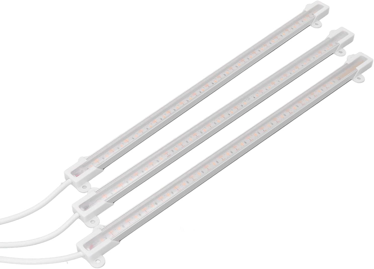 CHICIRIS Led Grow Light Strips, Solar Powered Plant Lights Strip for Indoor Growing Full Spectrum LED Grow Lamp Bar with 10 Level Brightness for Greenhouse Gardening Seedling Hydroponics
