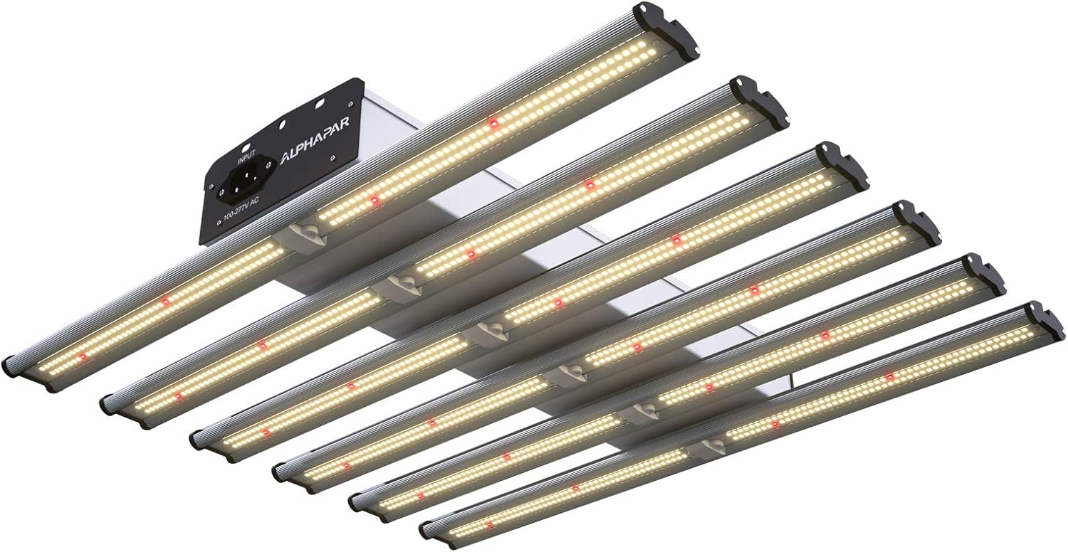New Tech LED 1500W LED Grow Light Kit Lamp Full Spectrum 6-Light Strips 4x4 Plant Growing Lamp Indoor Hydroponic Tent Veg and Bloom