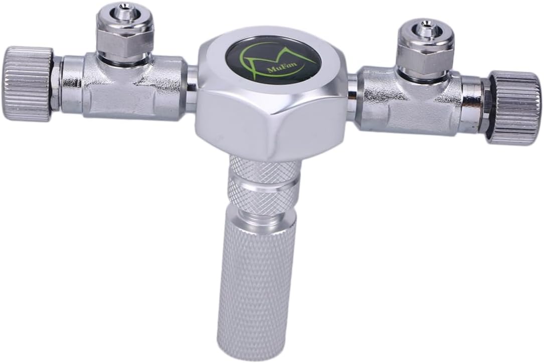VANZACK Co2 Valve for Aquarium 2 in 1 Connector Inline Tubing Extendable Co2 Hose for Fish Tank