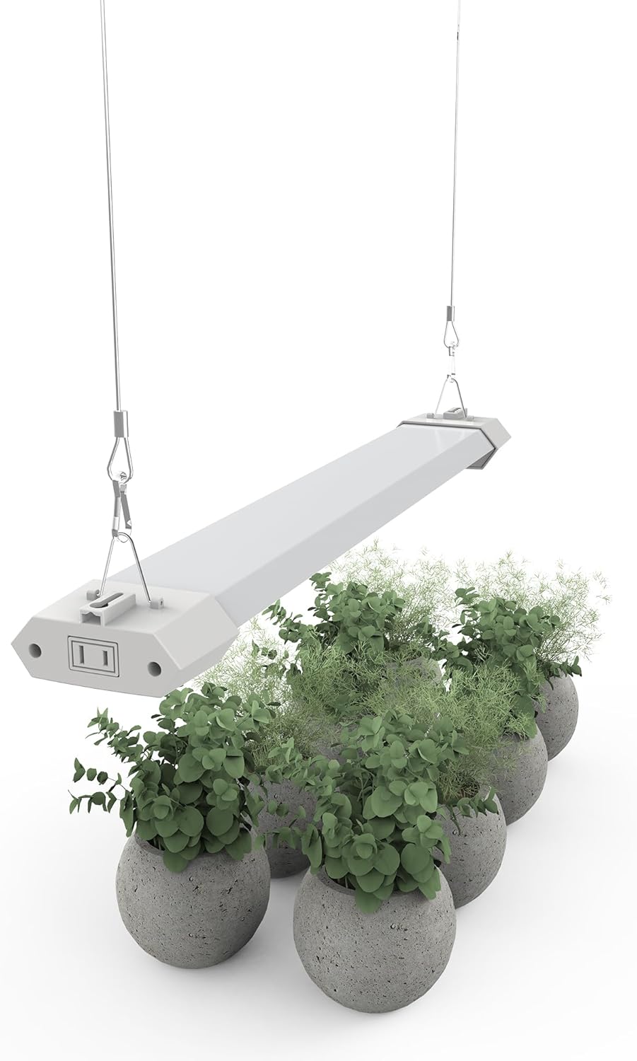 2 in 1 LED Bloom Grow Light 2FT Full Spectrum with Veg Flower Switch Linkable for Indoor Plant Seedling Vegetative Flowering Greenhouse Hydroponic