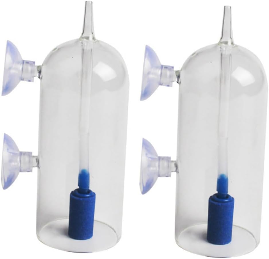 NOLITOY 2pcs Glass Aquarium Oxygen Device Dissolved Oxygen Tool for Shrimp Fish Tank