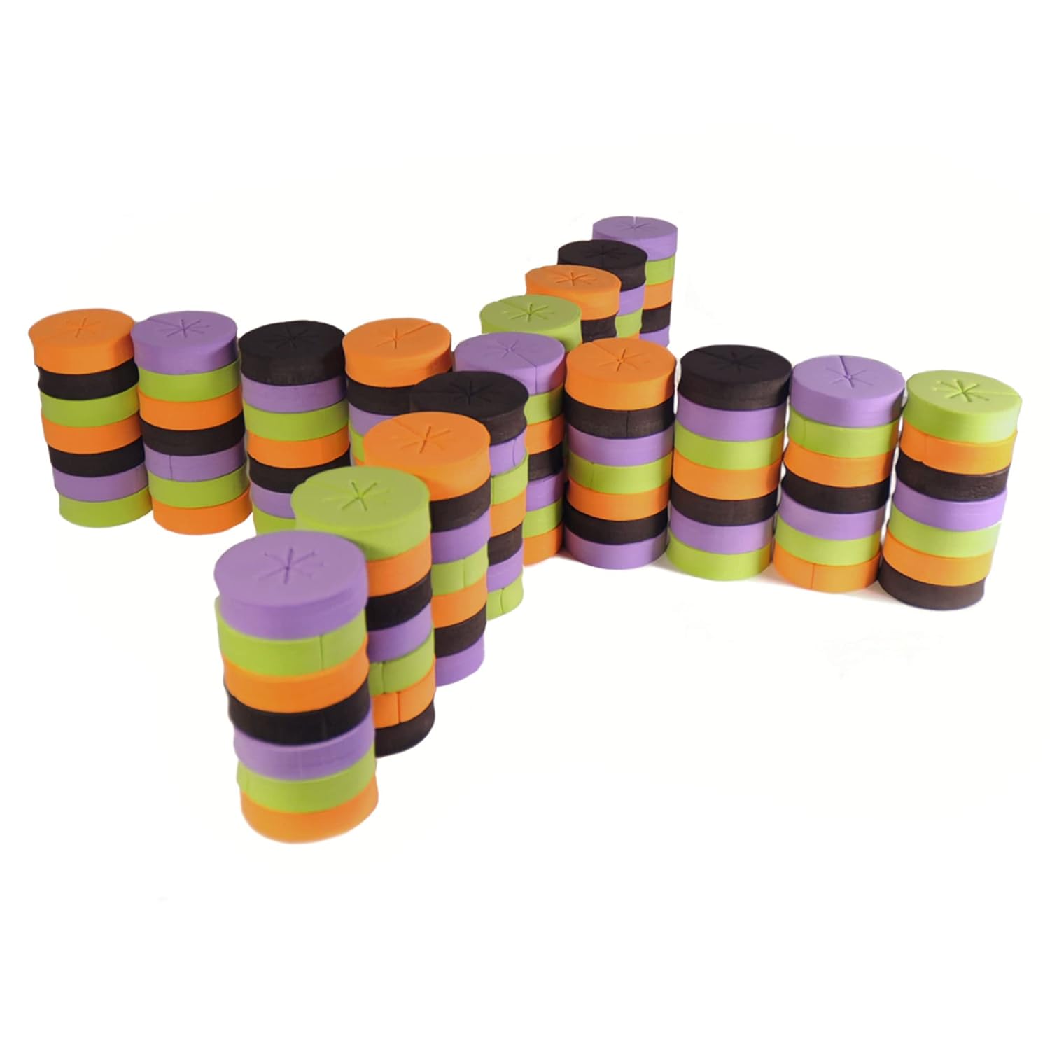 xGarden Neoprene Clone Collars - 120 Pack Cloning Collars, 3 Inch, Multi-Color - DIY Foam Cloner Inserts for Net Pots, Hydroponics, Aeroponics