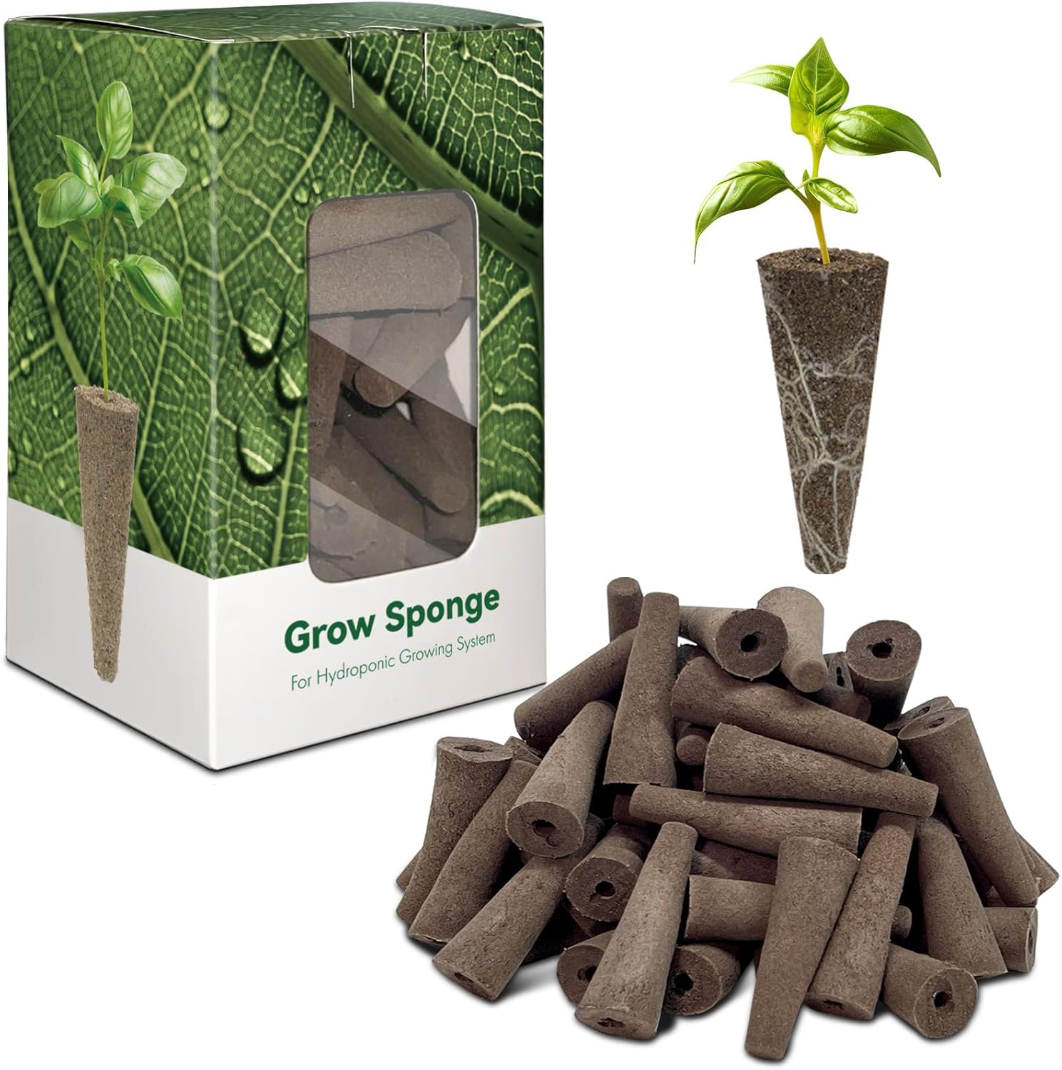 inbloom Hydroponic Seed Pod Kits, Replacement Grow Baskets 20pcs, Grow Labels 48pcs, Grow Domes 20pc