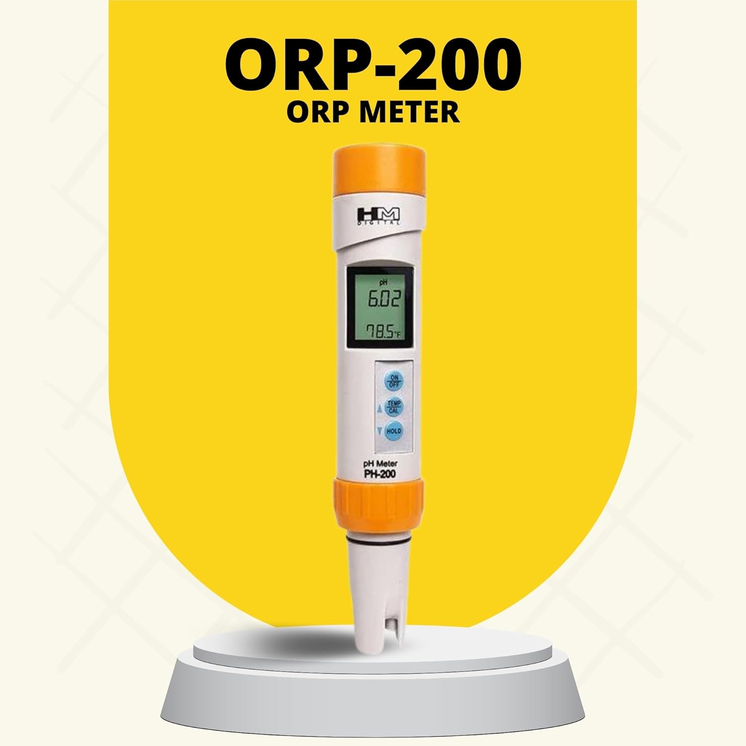 HM Digital PH-200 Waterproof pH Meter, 0-14.00 pH Range, 0.01 pH Resolution, +/- 0.02 pH Readout Accuracy